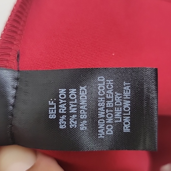 Lulu's tip the scallops red scalloped skater dress size xs - Picture 14 of 15